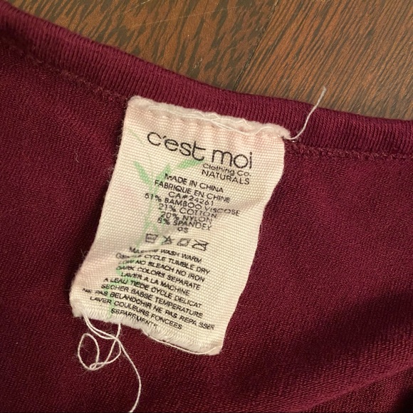 C’est Moi High Neck Bamboo Crop Top - Picture 4 of 4